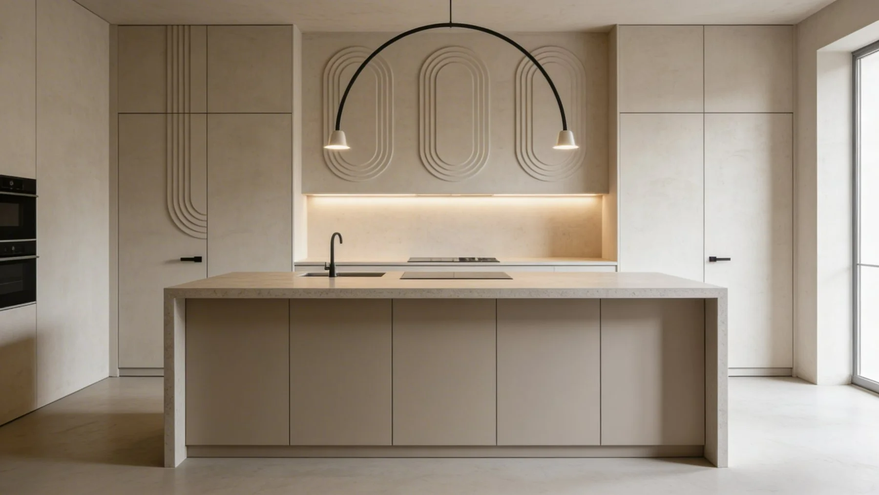 Kitchen with Element applications above the joinery