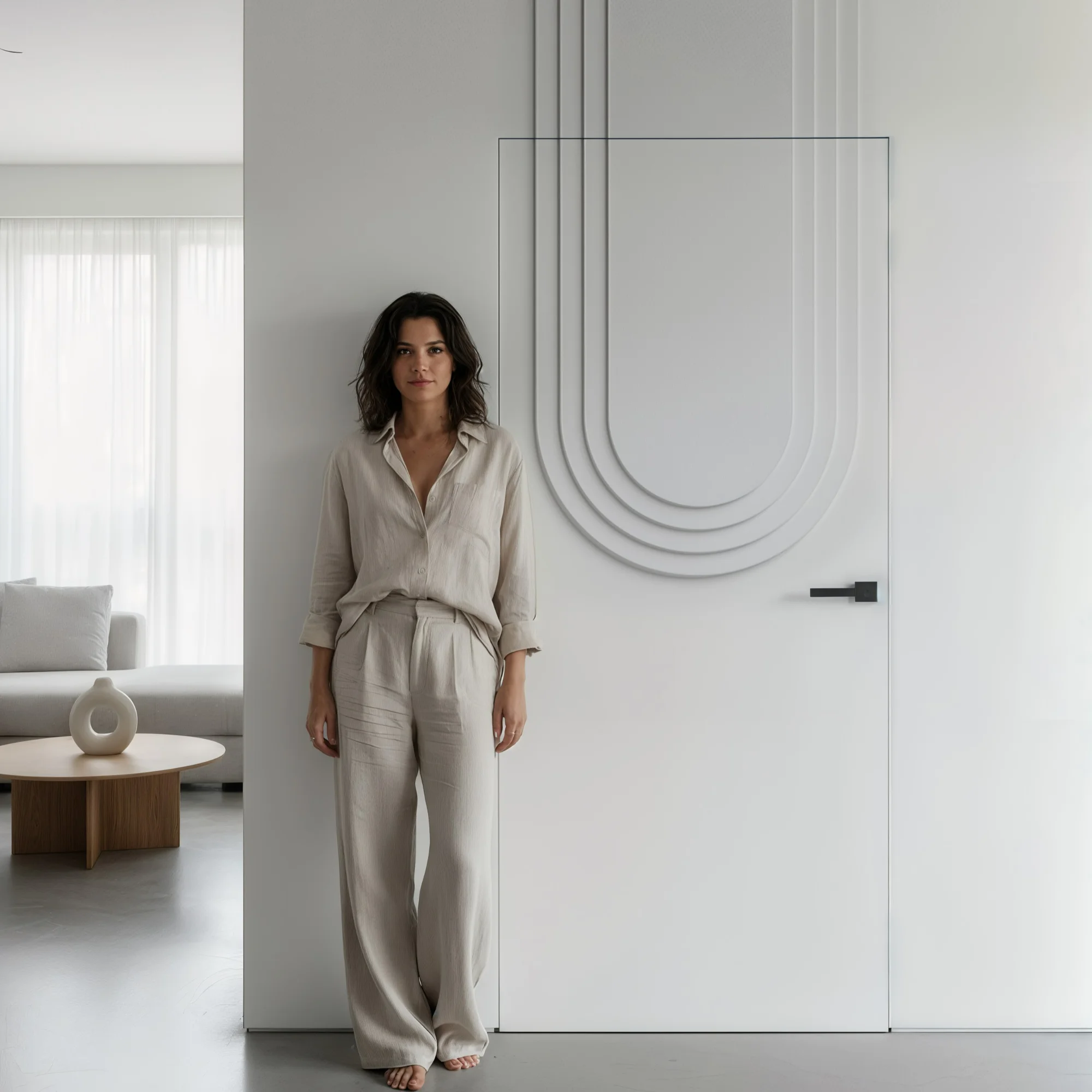 The Element collection — a door with a raised application giving the leaf three-dimensional form — Creadoor