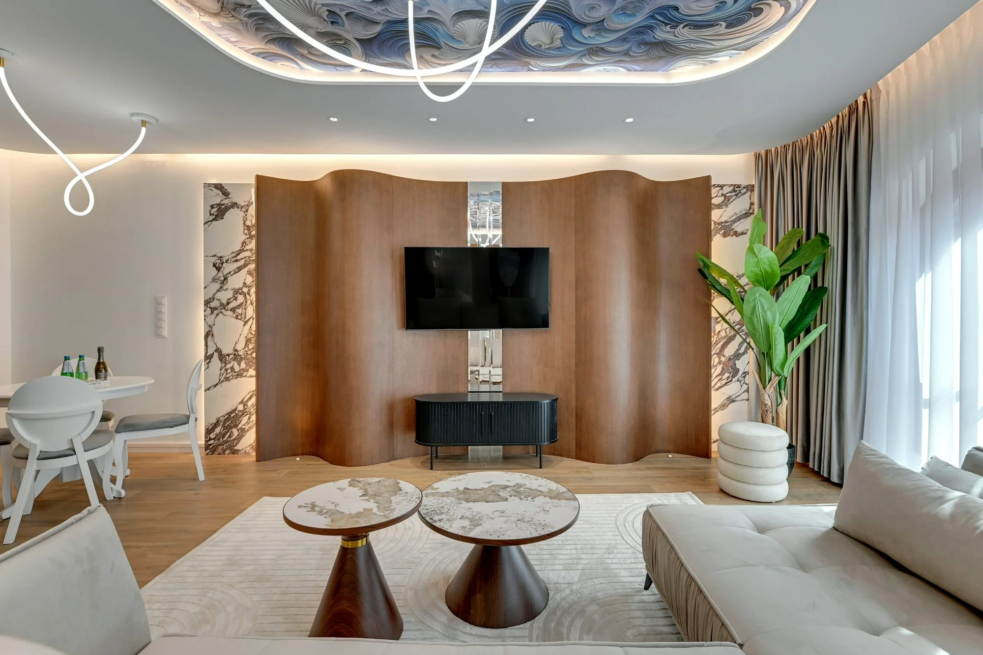 Realizacja — salon, meble na wymiar